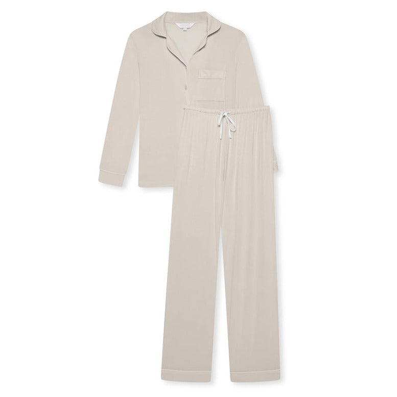 Stretch Pyjama Trouser Set - Oat – The NAP Co.