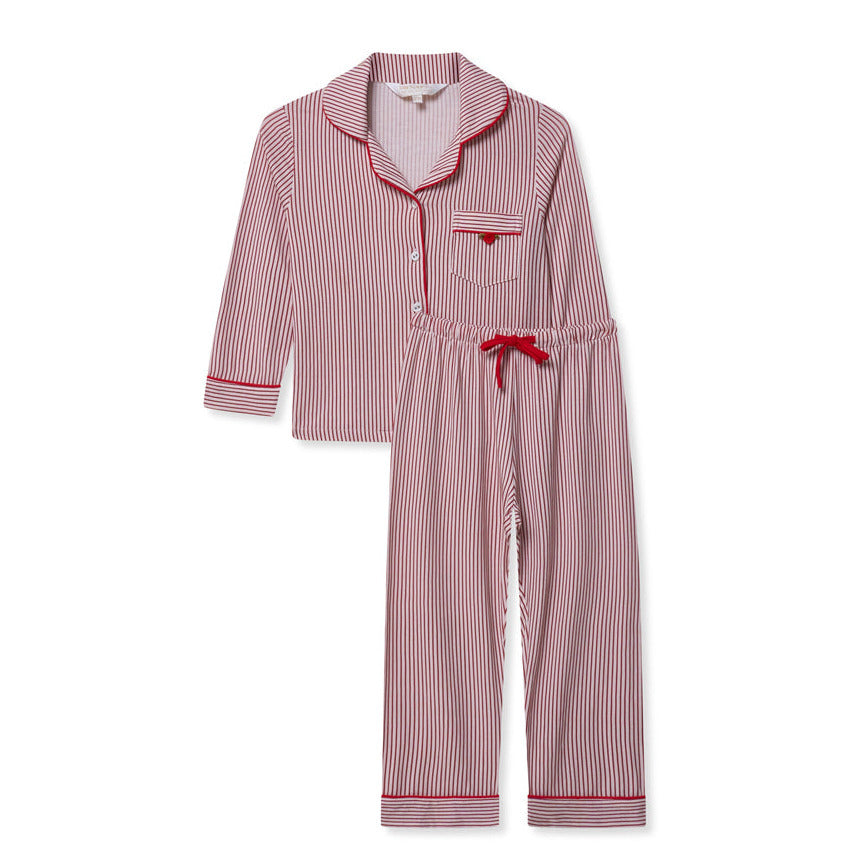 Children’s Modal Trouser PJ Set- Red Rose - The NAP Co.