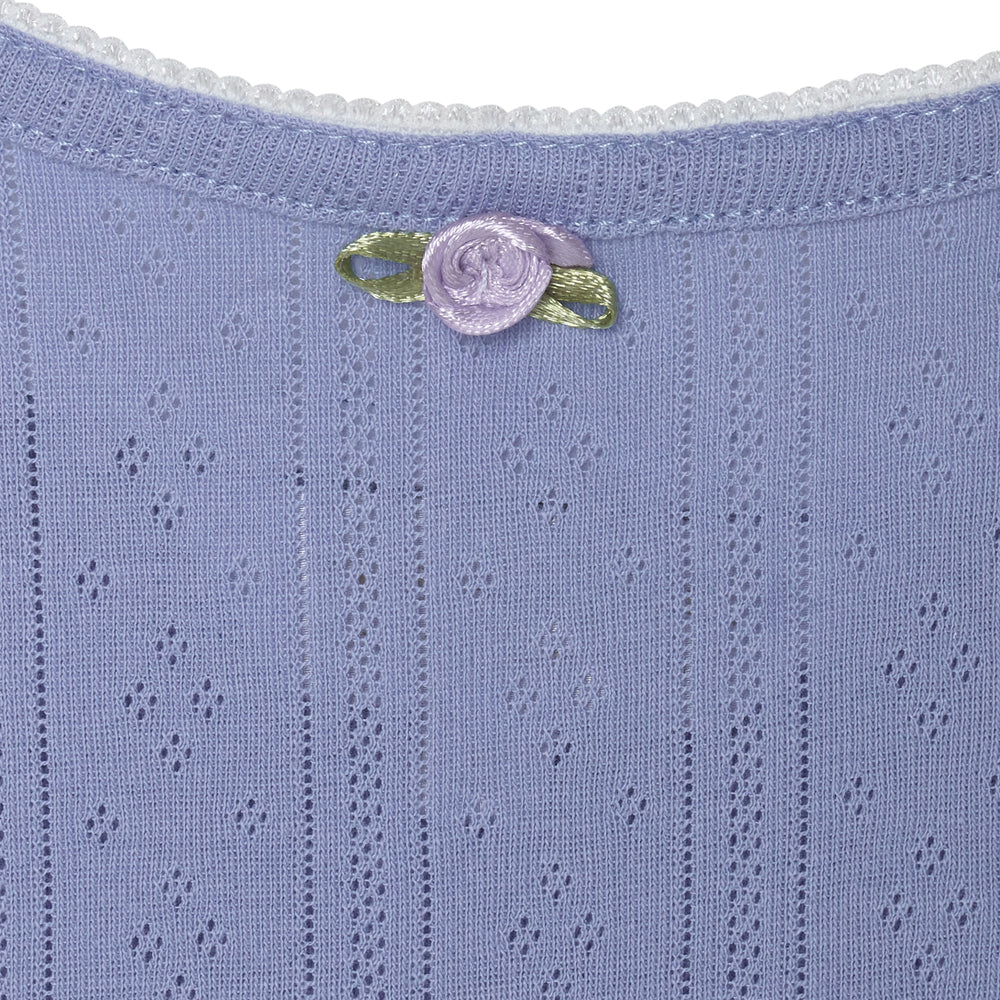 Pointelle Cami Top -Blue Violet