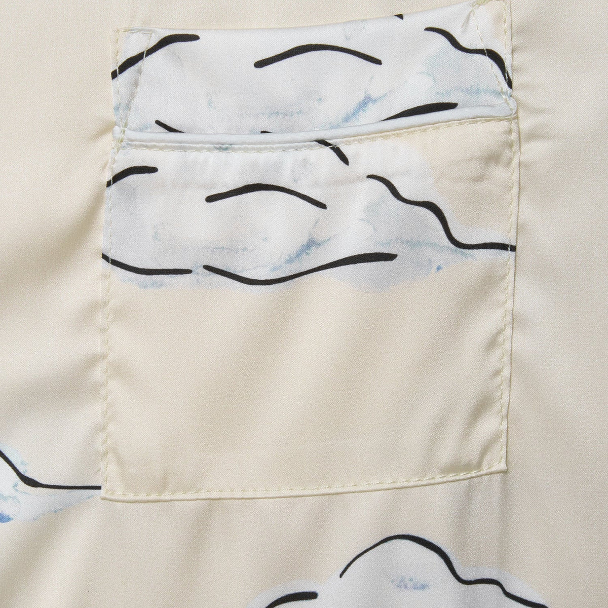 Satin Stretch Trouser PJ- Cream Cloud - The NAP Co. - image 2