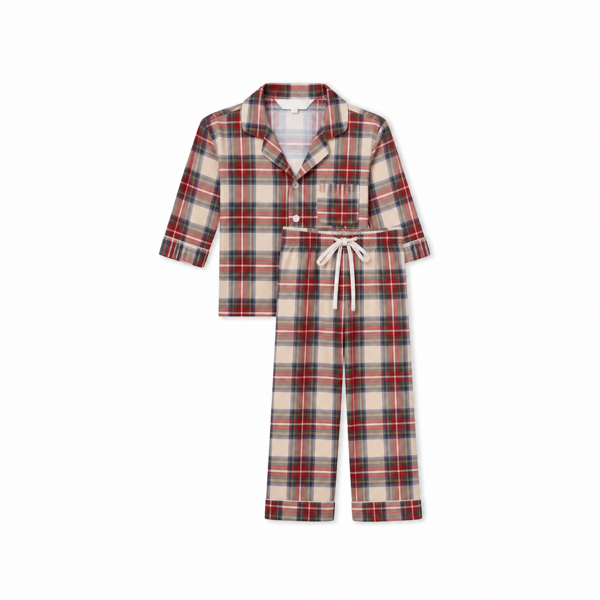 Children's Stretch Trouser Sleep Set- Highland Check-1