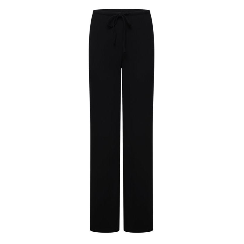 Ribbed Sleep Trouser- Black