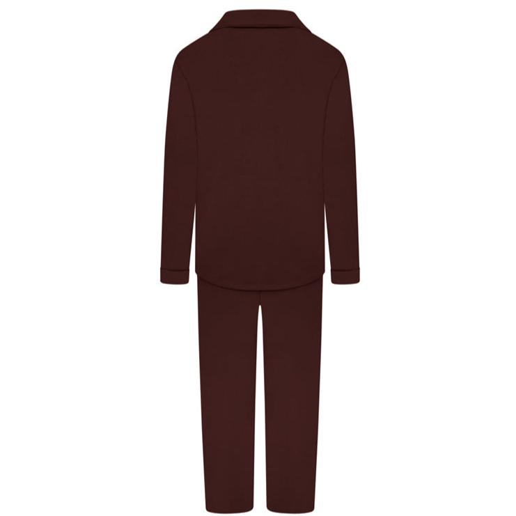 Ribbed Trouser Sleep Set- Chocolate