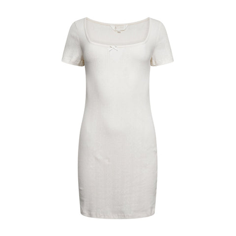 Pointelle Sleep Dress- Buttermilk