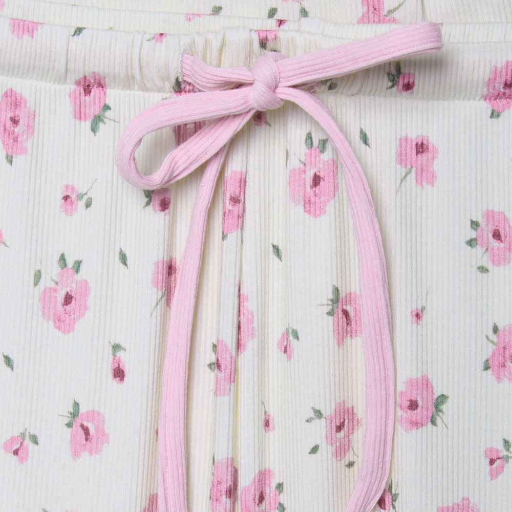 Stretch Ribbed Pyjama Trouser Set - Rose Bud - The NAP Co. - image 2