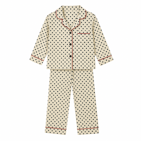 Children’s Stretch Trouser PJ- Polka/Red