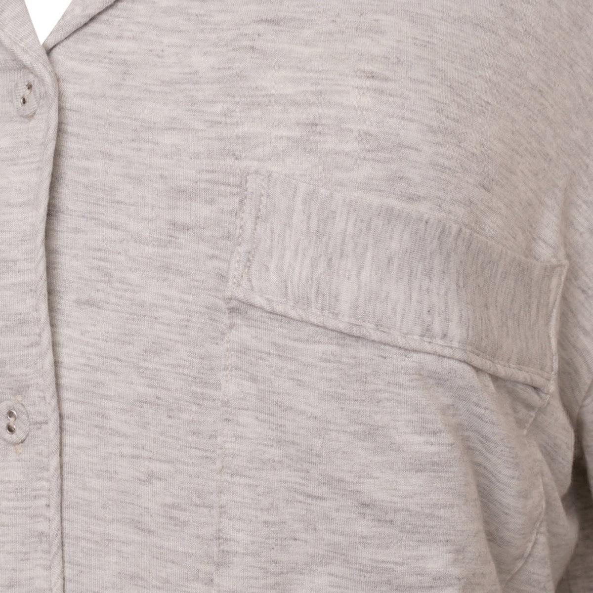 Rayon Stretch Pyjama Short Set - Marl Grey - The NAP Co.