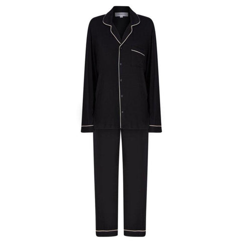 Rayon Stretch Pyjama Trouser Set - Jet - The NAP Co.